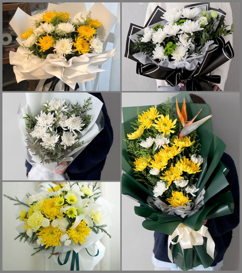 上海松江区方松街道安琪花苑社区白事花束代送